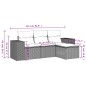 vidaXL 4-tlg. Garten-Sofagarnitur mit Kissen Beige Poly Rattan vidaXL 4-tlg. Garten-Sofagarnitur mit Kissen Beige Poly Rattan