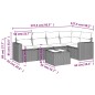 vidaXL 6-tlg. Garten-Sofagarnitur mit Kissen Schwarz Poly Rattan vidaXL 6-tlg. Garten-Sofagarnitur mit Kissen Schwarz Poly Rattan