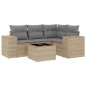 vidaXL 5-tlg. Garten-Sofagarnitur mit Kissen Beige Poly Rattan vidaXL 5-tlg. Garten-Sofagarnitur mit Kissen Beige Poly Rattan