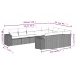 vidaXL 10-tlg. Garten-Sofagarnitur mit Kissen Schwarz Poly Rattan vidaXL 10-tlg. Garten-Sofagarnitur mit Kissen Schwarz Poly Rattan