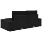 10-tlg. Garten-Lounge-Set mit Kissen Schwarz Poly Rattan 10-tlg. Garten-Lounge-Set mit Kissen Schwarz Poly Rattan