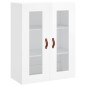 vidaXL Highboard Hochglanz-Weiß 69,5x34x180 cm Holzwerkstoff vidaXL Highboard Hochglanz-Weiß 69,5x34x180 cm Holzwerkstoff