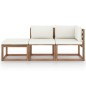 vidaXL 3-tlg. Garten-Lounge-Set aus Paletten mit Kissen Kiefernholz vidaXL 3-tlg. Garten-Lounge-Set aus Paletten mit Kissen Kiefernholz