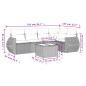 vidaXL 6-tlg. Garten-Sofagarnitur mit Kissen Grau Poly Rattan vidaXL 6-tlg. Garten-Sofagarnitur mit Kissen Grau Poly Rattan
