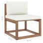 vidaXL 3-tlg. Garten-Lounge-Set aus Paletten mit Kissen Kiefernholz vidaXL 3-tlg. Garten-Lounge-Set aus Paletten mit Kissen Kiefernholz