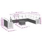 vidaXL 11-tlg. Garten-Sofagarnitur mit Kissen Beige Poly Rattan vidaXL 11-tlg. Garten-Sofagarnitur mit Kissen Beige Poly Rattan