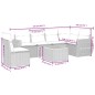 vidaXL 7-tlg. Garten-Sofagarnitur mit Kissen Schwarz Poly Rattan vidaXL 7-tlg. Garten-Sofagarnitur mit Kissen Schwarz Poly Rattan