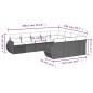 vidaXL 10-tlg. Garten-Sofagarnitur mit Kissen Schwarz Poly Rattan vidaXL 10-tlg. Garten-Sofagarnitur mit Kissen Schwarz Poly Rattan