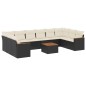 vidaXL 11-tlg. Garten-Sofagarnitur mit Kissen Schwarz Poly Rattan vidaXL 11-tlg. Garten-Sofagarnitur mit Kissen Schwarz Poly Rattan