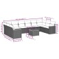 vidaXL 11-tlg. Garten-Sofagarnitur mit Kissen Schwarz Poly Rattan vidaXL 11-tlg. Garten-Sofagarnitur mit Kissen Schwarz Poly Rattan
