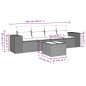 vidaXL 5-tlg. Garten-Sofagarnitur mit Kissen Beige Poly Rattan vidaXL 5-tlg. Garten-Sofagarnitur mit Kissen Beige Poly Rattan
