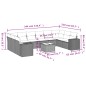vidaXL 11-tlg. Garten-Sofagarnitur mit Kissen Beige Poly Rattan vidaXL 11-tlg. Garten-Sofagarnitur mit Kissen Beige Poly Rattan