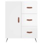 vidaXL Highboard Hochglanz-Weiß 69,5x34x180 cm Holzwerkstoff vidaXL Highboard Hochglanz-Weiß 69,5x34x180 cm Holzwerkstoff