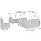 vidaXL 9-tlg. Garten-Sofagarnitur mit Kissen Grau Poly Rattan vidaXL 9-tlg. Garten-Sofagarnitur mit Kissen Grau Poly Rattan