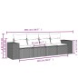 vidaXL 4-tlg. Garten-Sofagarnitur mit Kissen Schwarz Poly Rattan vidaXL 4-tlg. Garten-Sofagarnitur mit Kissen Schwarz Poly Rattan
