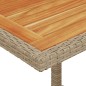 vidaXL 3-tlg. Bistro-Set mit Kissen Beige Poly Rattan vidaXL 3-tlg. Bistro-Set mit Kissen Beige Poly Rattan