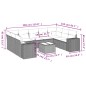 vidaXL 10-tlg. Garten-Sofagarnitur mit Kissen Schwarz Poly Rattan vidaXL 10-tlg. Garten-Sofagarnitur mit Kissen Schwarz Poly Rattan