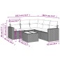 vidaXL 6-tlg. Garten-Sofagarnitur mit Kissen Schwarz Poly Rattan vidaXL 6-tlg. Garten-Sofagarnitur mit Kissen Schwarz Poly Rattan