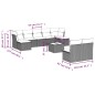 vidaXL 10-tlg. Garten-Sofagarnitur mit Kissen Schwarz Poly Rattan vidaXL 10-tlg. Garten-Sofagarnitur mit Kissen Schwarz Poly Rattan