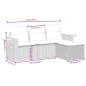 vidaXL 4-tlg. Garten-Sofagarnitur mit Kissen Schwarz Poly Rattan vidaXL 4-tlg. Garten-Sofagarnitur mit Kissen Schwarz Poly Rattan