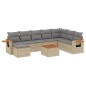 vidaXL 9-tlg. Garten-Sofagarnitur mit Kissen Beige Poly Rattan vidaXL 9-tlg. Garten-Sofagarnitur mit Kissen Beige Poly Rattan