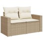 vidaXL 10-tlg. Garten-Sofagarnitur mit Kissen Beige Poly Rattan vidaXL 10-tlg. Garten-Sofagarnitur mit Kissen Beige Poly Rattan