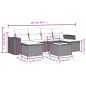 vidaXL 7-tlg. Garten-Sofagarnitur mit Kissen Schwarz Poly Rattan vidaXL 7-tlg. Garten-Sofagarnitur mit Kissen Schwarz Poly Rattan