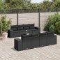 vidaXL 9-tlg. Garten-Sofagarnitur mit Kissen Schwarz Poly Rattan vidaXL 9-tlg. Garten-Sofagarnitur mit Kissen Schwarz Poly Rattan