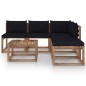 6-tlg. Garten-Lounge-Set aus Paletten mit Kissen Kiefernholz 6-tlg. Garten-Lounge-Set aus Paletten mit Kissen Kiefernholz