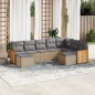 vidaXL 9-tlg. Garten-Sofagarnitur mit Kissen Beige Poly Rattan vidaXL 9-tlg. Garten-Sofagarnitur mit Kissen Beige Poly Rattan