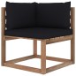 6-tlg. Garten-Lounge-Set aus Paletten mit Kissen Kiefernholz 6-tlg. Garten-Lounge-Set aus Paletten mit Kissen Kiefernholz