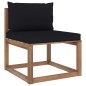 6-tlg. Garten-Lounge-Set aus Paletten mit Kissen Kiefernholz 6-tlg. Garten-Lounge-Set aus Paletten mit Kissen Kiefernholz