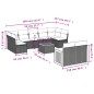 vidaXL 10-tlg. Garten-Sofagarnitur mit Kissen Schwarz Poly Rattan vidaXL 10-tlg. Garten-Sofagarnitur mit Kissen Schwarz Poly Rattan