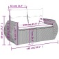 vidaXL 7-tlg. Garten-Sofagarnitur mit Kissen Grau Poly Rattan vidaXL 7-tlg. Garten-Sofagarnitur mit Kissen Grau Poly Rattan