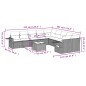 vidaXL 11-tlg. Garten-Sofagarnitur mit Kissen Beige Poly Rattan vidaXL 11-tlg. Garten-Sofagarnitur mit Kissen Beige Poly Rattan