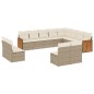 vidaXL 12-tlg. Garten-Sofagarnitur mit Kissen Beige Poly Rattan vidaXL 12-tlg. Garten-Sofagarnitur mit Kissen Beige Poly Rattan