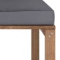 vidaXL Garten-Paletten-Mittelsofa mit Kissen Anthrazit vidaXL Garten-Paletten-Mittelsofa mit Kissen Anthrazit