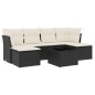 vidaXL 7-tlg. Garten-Sofagarnitur mit Kissen Schwarz Poly Rattan vidaXL 7-tlg. Garten-Sofagarnitur mit Kissen Schwarz Poly Rattan