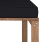 Outdoor-Ecksofa Paletten mit Kissen in Schwarz Outdoor-Ecksofa Paletten mit Kissen in Schwarz