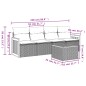 vidaXL 5-tlg. Garten-Sofagarnitur mit Kissen Schwarz Poly Rattan vidaXL 5-tlg. Garten-Sofagarnitur mit Kissen Schwarz Poly Rattan