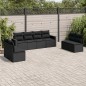 vidaXL 8-tlg. Garten-Sofagarnitur mit Kissen Schwarz Poly Rattan vidaXL 8-tlg. Garten-Sofagarnitur mit Kissen Schwarz Poly Rattan