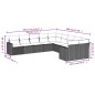 vidaXL 10-tlg. Garten-Sofagarnitur mit Kissen Schwarz Poly Rattan vidaXL 10-tlg. Garten-Sofagarnitur mit Kissen Schwarz Poly Rattan