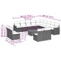 vidaXL 14-tlg. Garten-Sofagarnitur mit Kissen Beige Poly Rattan vidaXL 14-tlg. Garten-Sofagarnitur mit Kissen Beige Poly Rattan