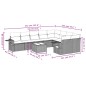 vidaXL 10-tlg. Garten-Sofagarnitur mit Kissen Schwarz Poly Rattan vidaXL 10-tlg. Garten-Sofagarnitur mit Kissen Schwarz Poly Rattan