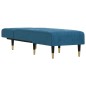 vidaXL Chaiselongue Blau Samt vidaXL Chaiselongue Blau Samt