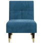 vidaXL Chaiselongue Blau Samt vidaXL Chaiselongue Blau Samt