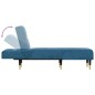 vidaXL Chaiselongue Blau Samt vidaXL Chaiselongue Blau Samt