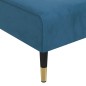 vidaXL Chaiselongue Blau Samt vidaXL Chaiselongue Blau Samt