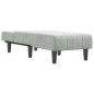 vidaXL Chaiselongue Hellgrau Samt vidaXL Chaiselongue Hellgrau Samt