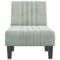 vidaXL Chaiselongue Hellgrau Samt vidaXL Chaiselongue Hellgrau Samt